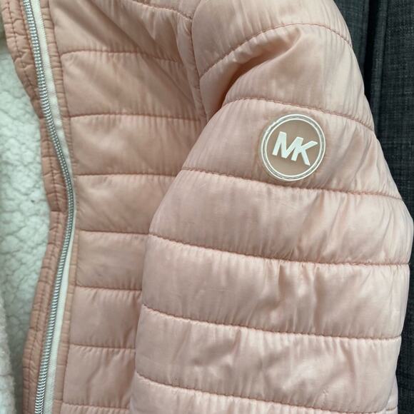 Michael Kors fleece Sherpa lined puffer coats jacket for girls 4T FREE SHIPPING - Picture 11 of 12